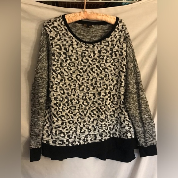 Vintage Serena Williams Signature Statement Y2K Leopard Print Sweater Size XL - Picture 1 of 8